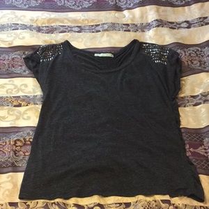 Maurices dark gray short sleeve top
